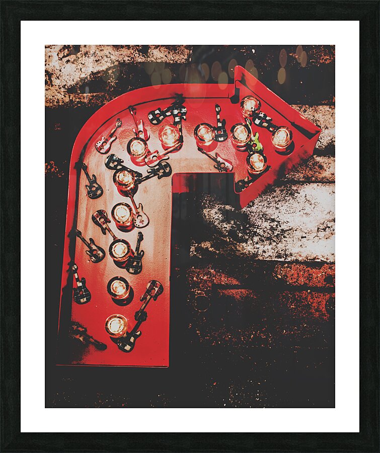 This way to rock city Picture Frame print