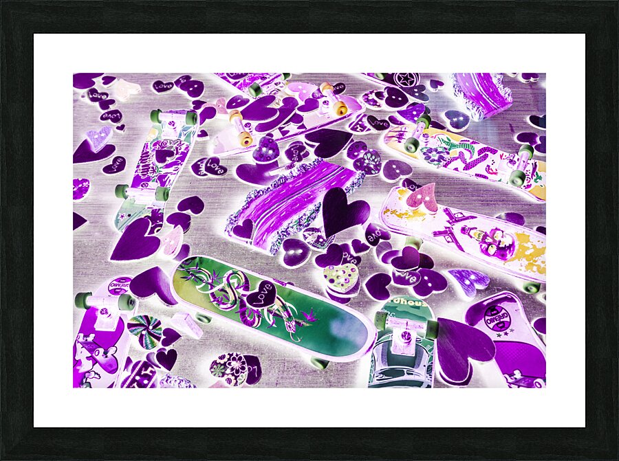 Skate date Picture Frame print