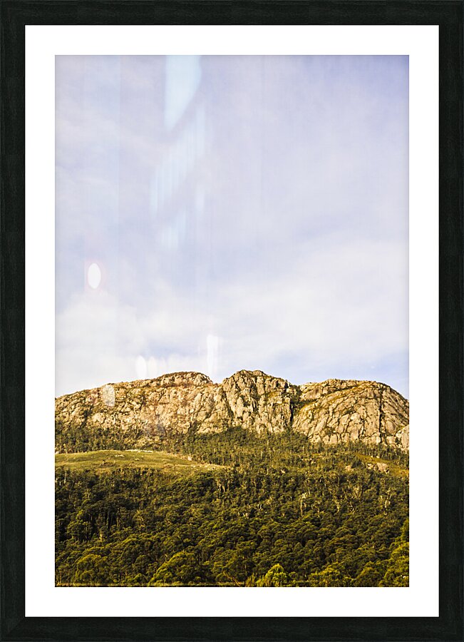 Scenic view of Mount Ferrell in Tullah Tasmania Picture Frame print