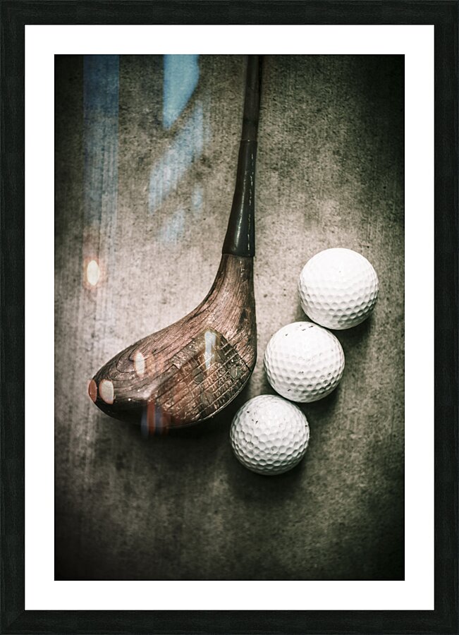 Art of golfing Picture Frame print