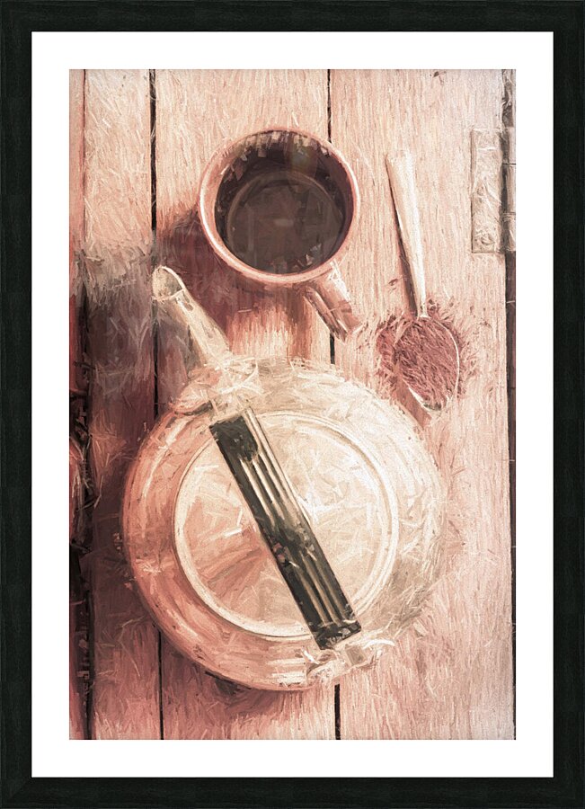 1940s coffee shop stop Picture Frame print