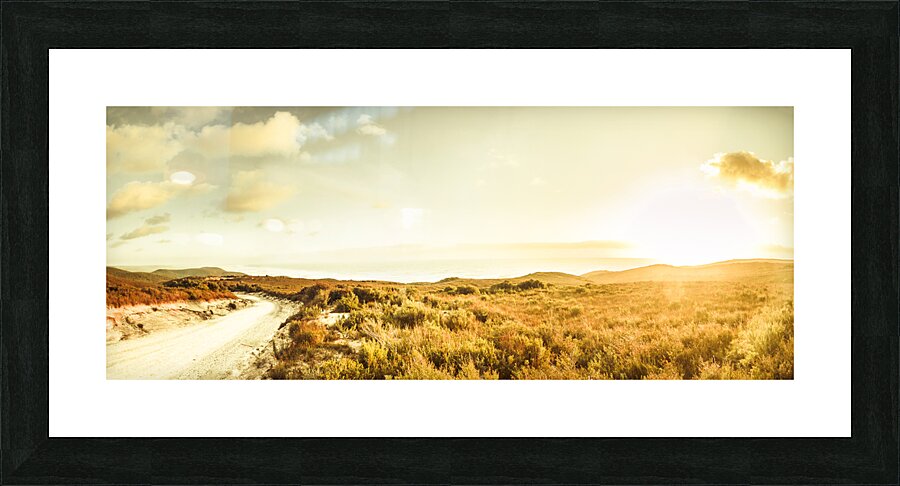 Sundown bend Picture Frame print