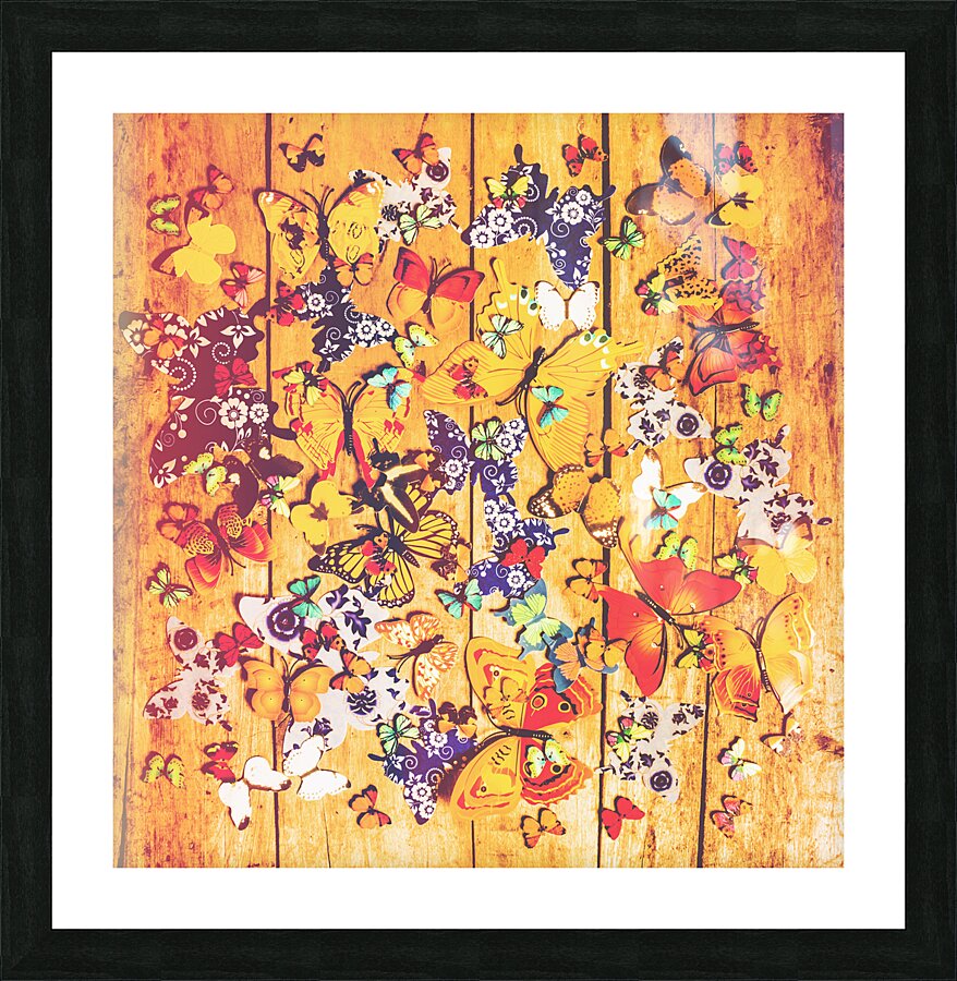 Butterfly Papercraft  Picture Frame print