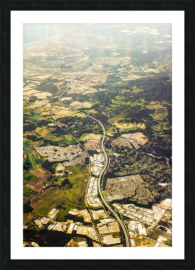 Gold Coast aerial photograph Picture Frame print