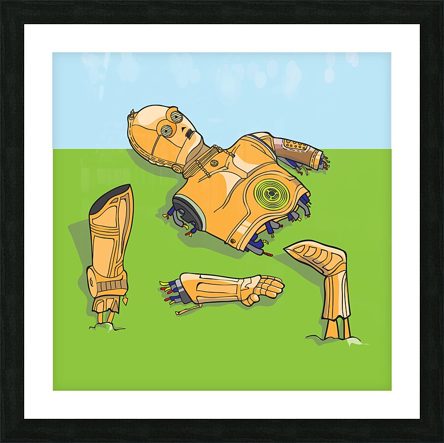 C-3POh! Picture Frame print