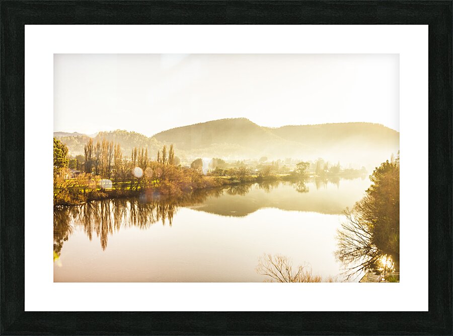 Rivers and mist Picture Frame print