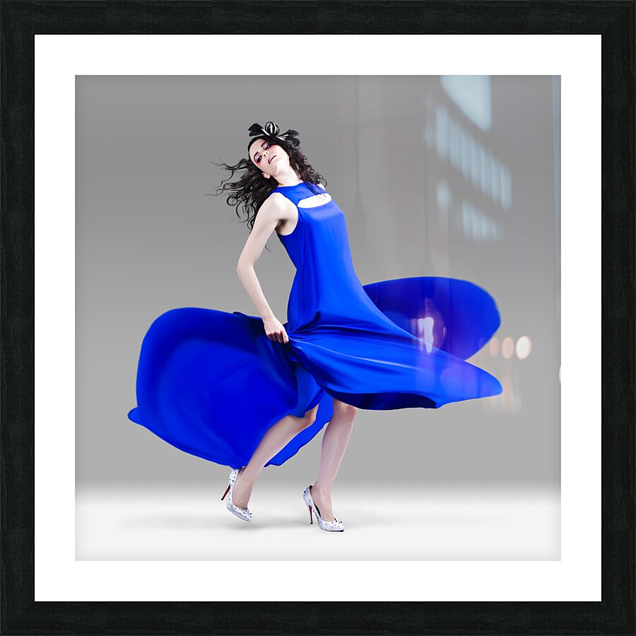 Beautiful Girl In Exquisite Fashion Style Dance Picture Frame print