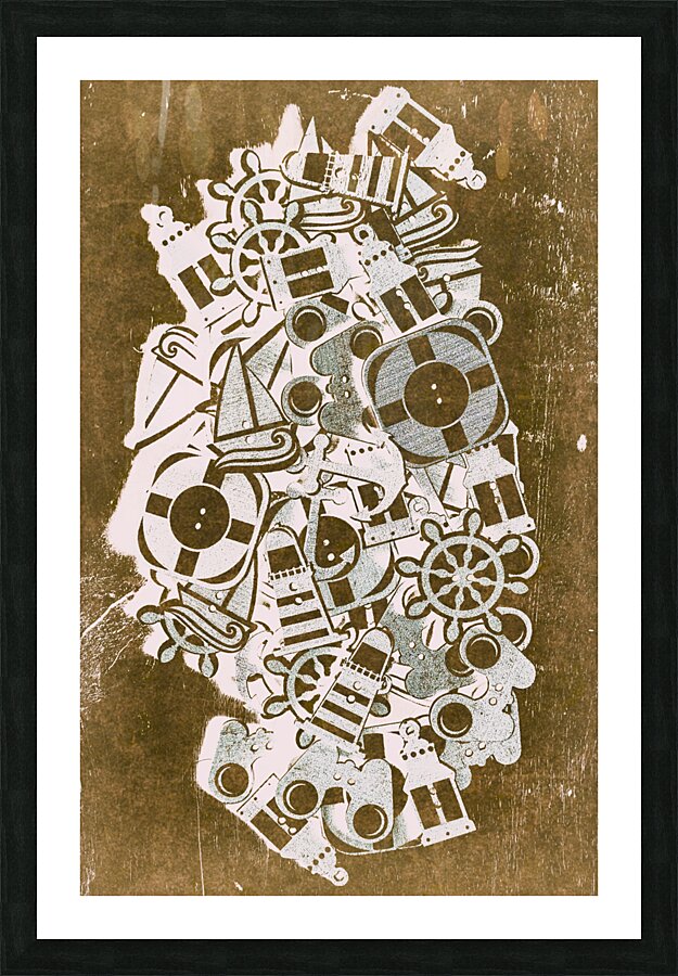 Icon Island Picture Frame print