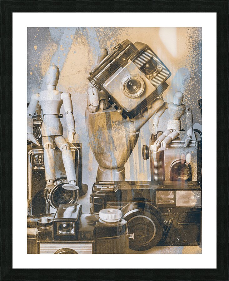 Light painters Picture Frame print