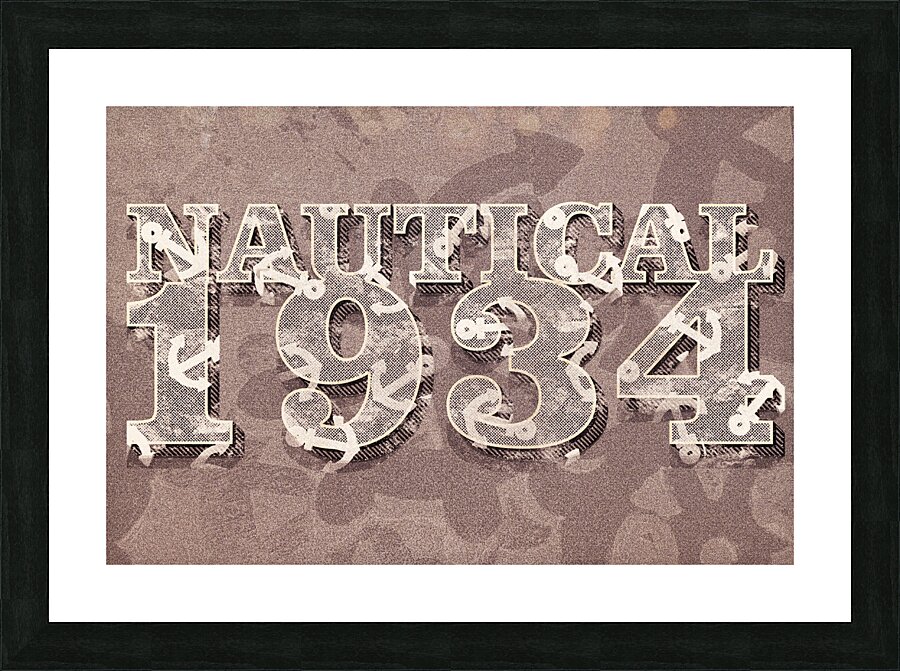 Nautical 1934 Picture Frame print