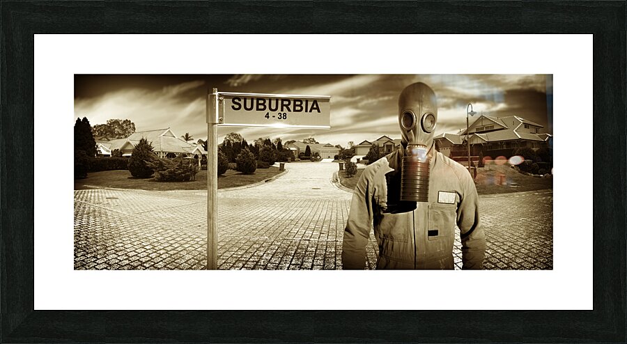 Another Day In Suburbia Picture Frame print