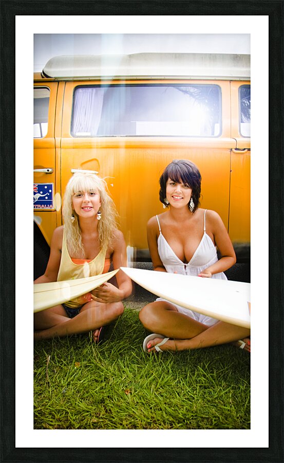 Surfing Holiday Picture Frame print