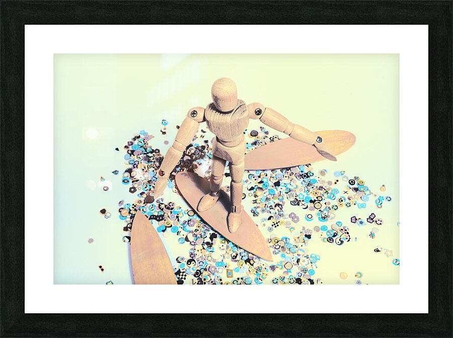 Stunt surfer Picture Frame print