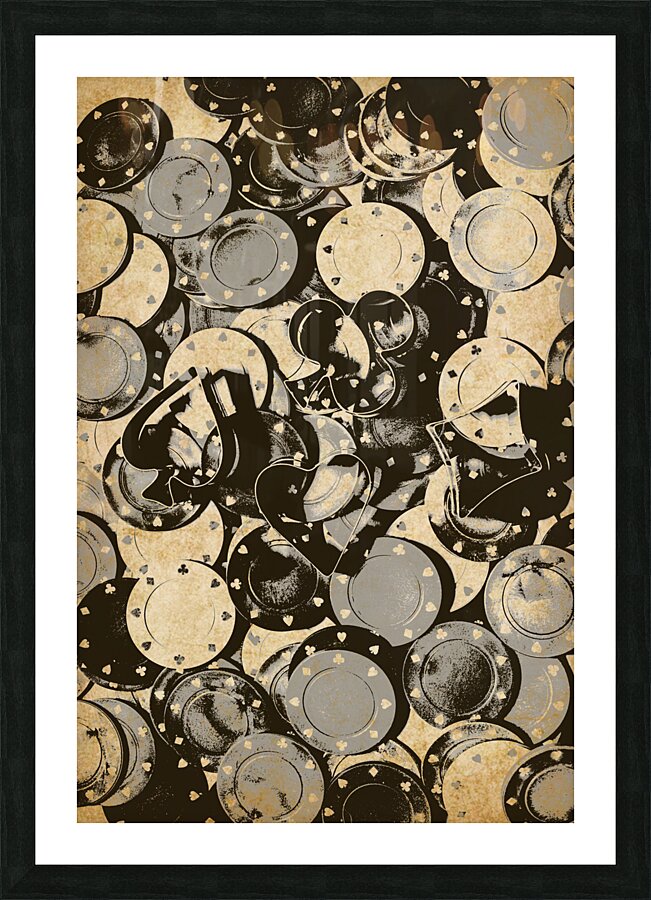 The Poker Saloon Picture Frame print