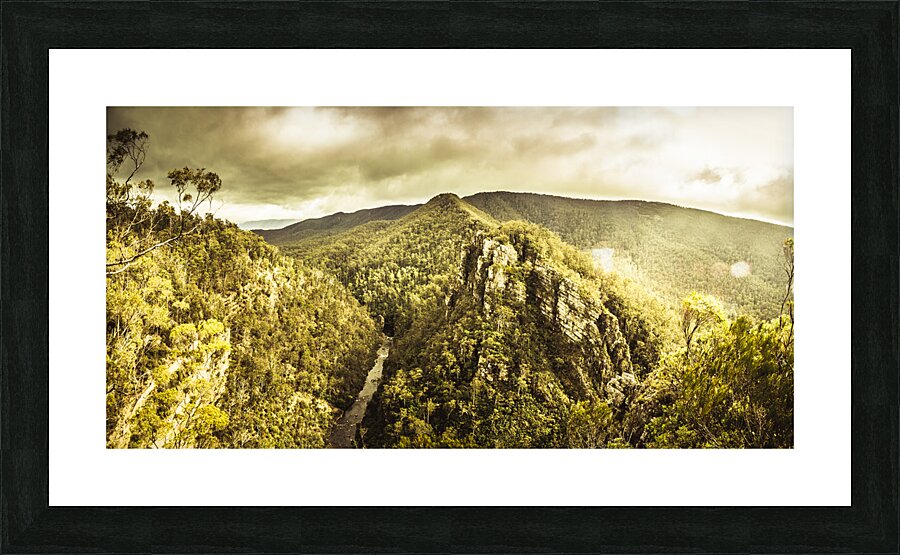 Cliffs steams and valleys Picture Frame print