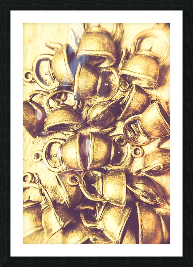 Antique cafe composition Picture Frame print