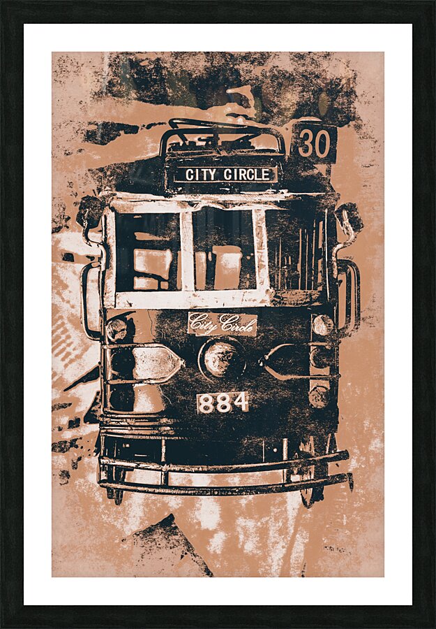 Gritty city Picture Frame print