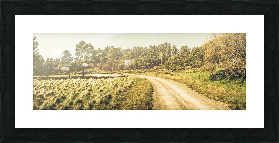 Old-fashioned country lane Picture Frame print