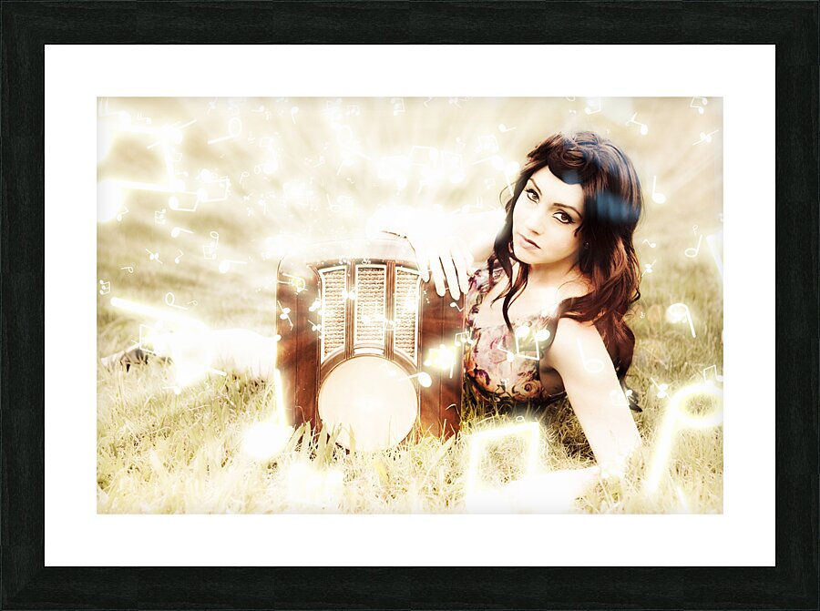 Music Notes Picture Frame print