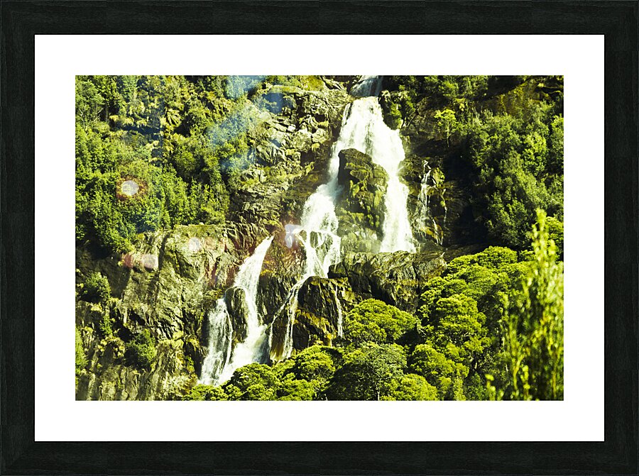 Cascading falls Picture Frame print