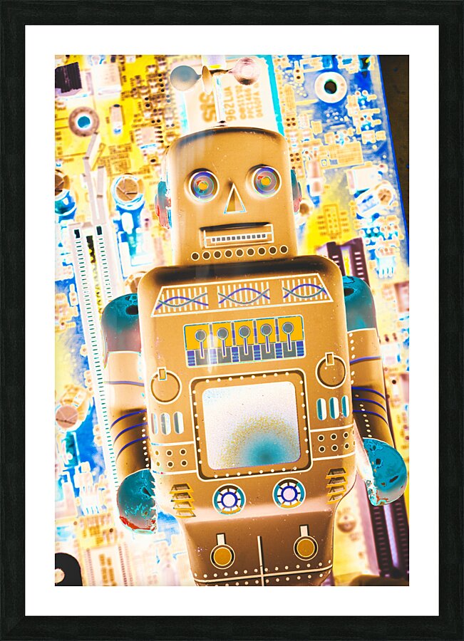 The transistor bot Picture Frame print
