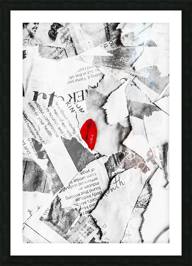 Cosmetic collage Picture Frame print