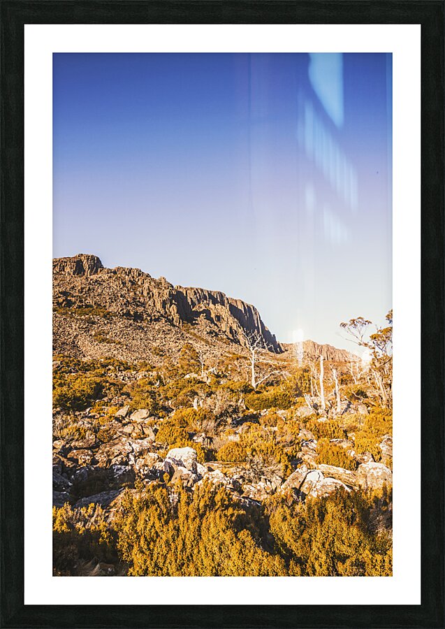 Scenic barren range Picture Frame print