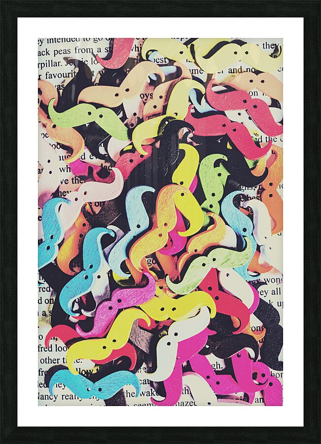 Pop art moes Picture Frame print