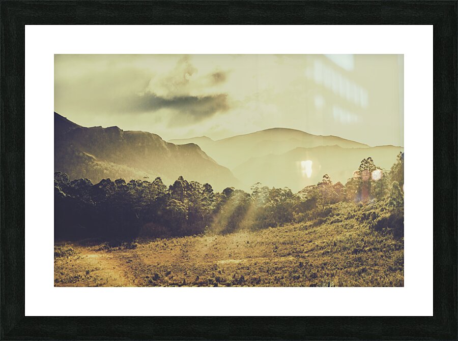 Rays of dusk Picture Frame print