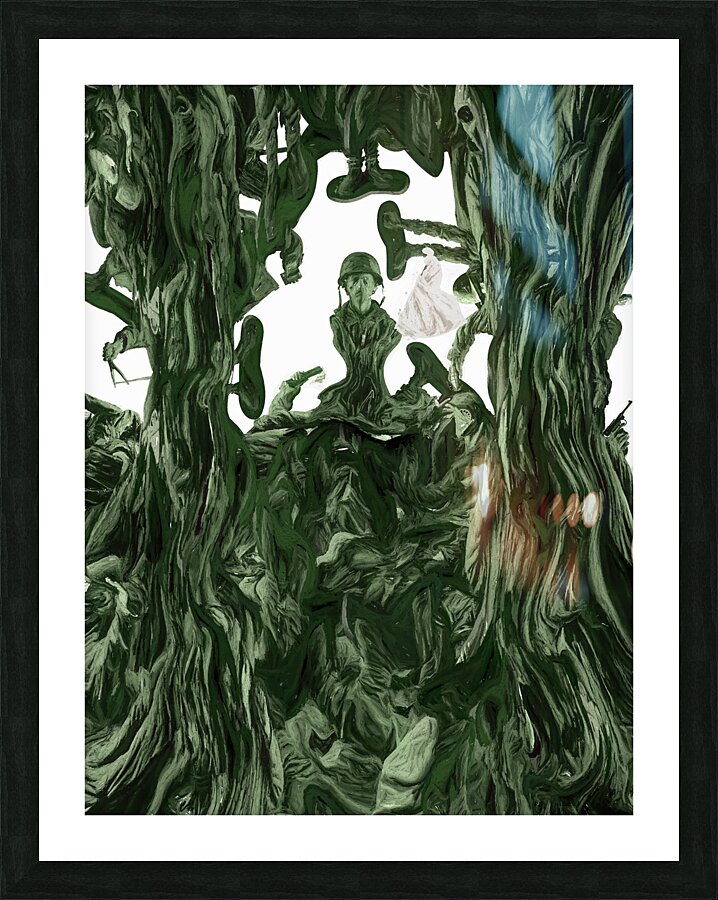 Lt. Sir Render and the Molten Brigade Picture Frame print