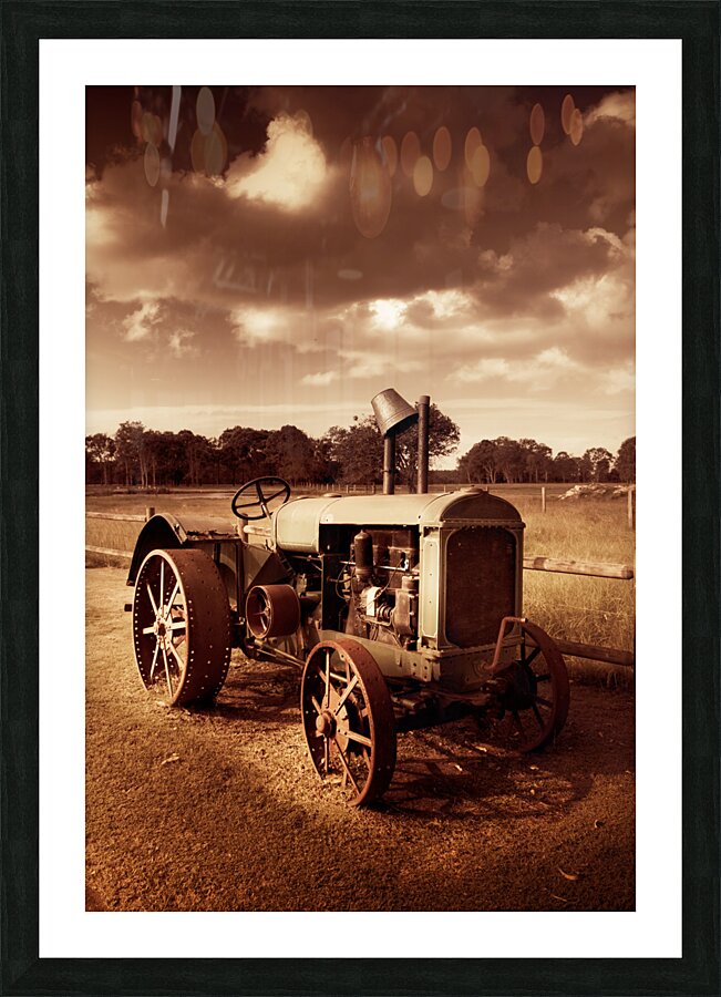 Tractor From Yesteryear Picture Frame print