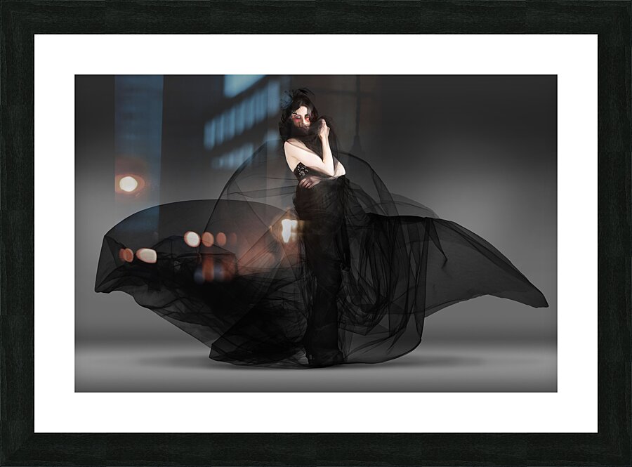 Black Fashion The Dark Movement In Motion Picture Frame print