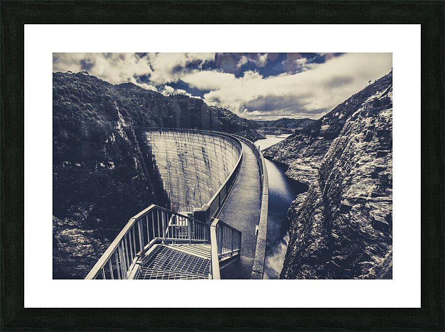 Deep blue ravine   Picture Frame print