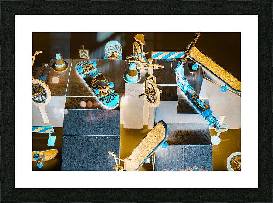 Color kick-flips and tricks Picture Frame print