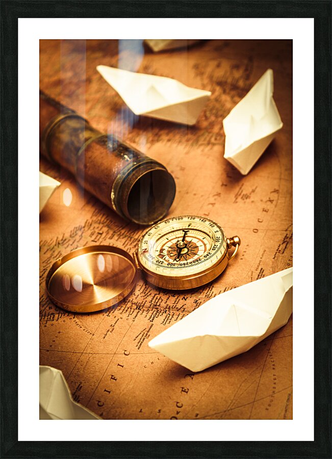 Maps and bearings Picture Frame print