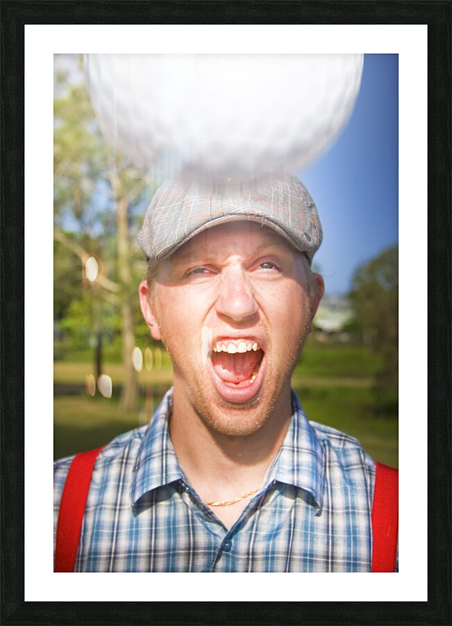 Golf Four And Out…Cold Picture Frame print