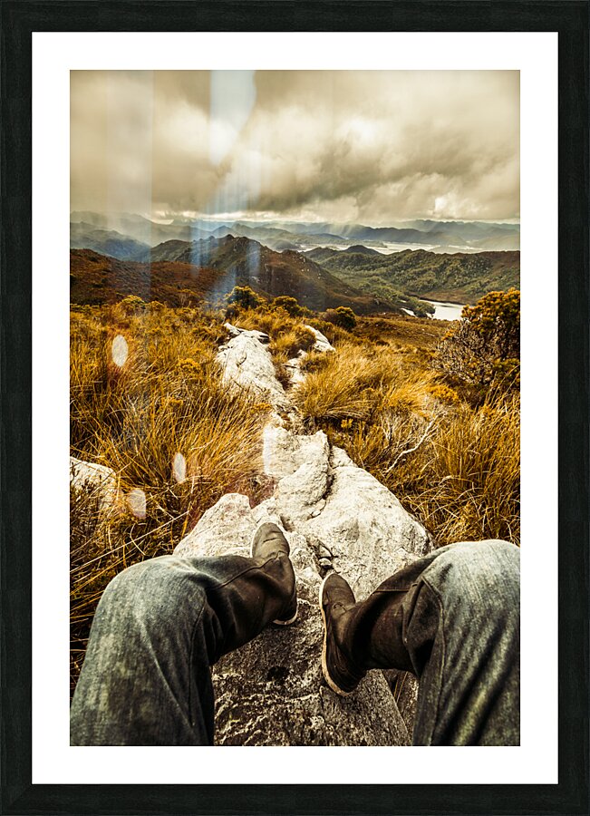 Hiking the Mount Sprent Trail Picture Frame print