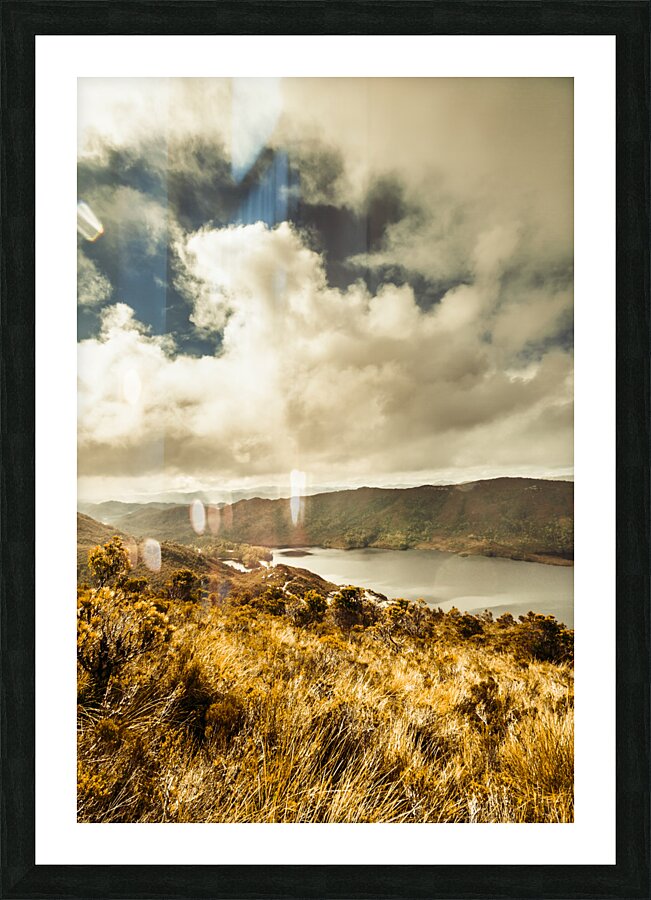 Serpentine dam Tasmania Picture Frame print