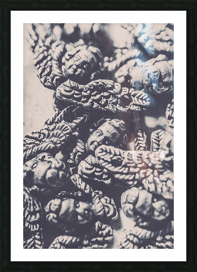 Historic angel abstract Picture Frame print