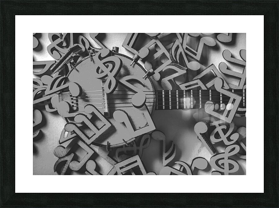 Greyscale Picture Frame print