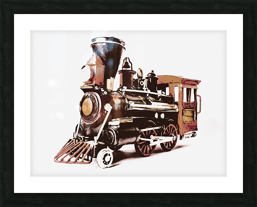Steam engine express Picture Frame print