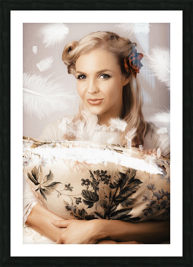 Vintage Portrait Of A Perfect Female Beauty Picture Frame print