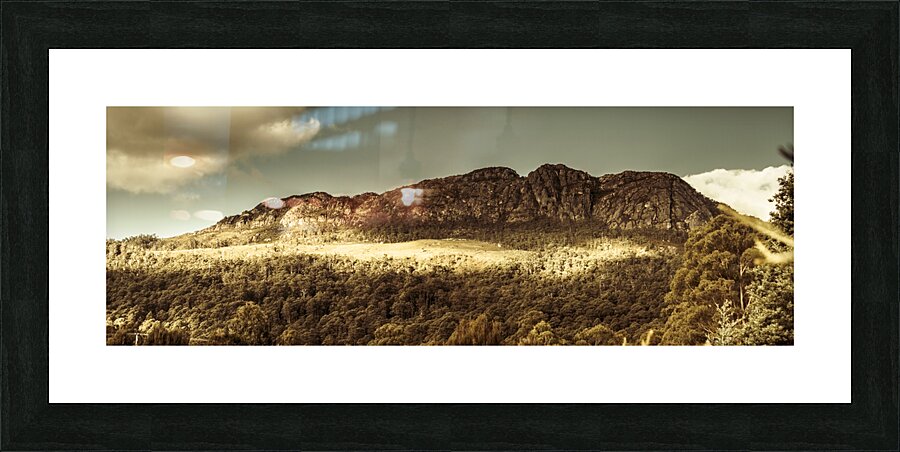 Wild West Mountain Panorama Picture Frame print