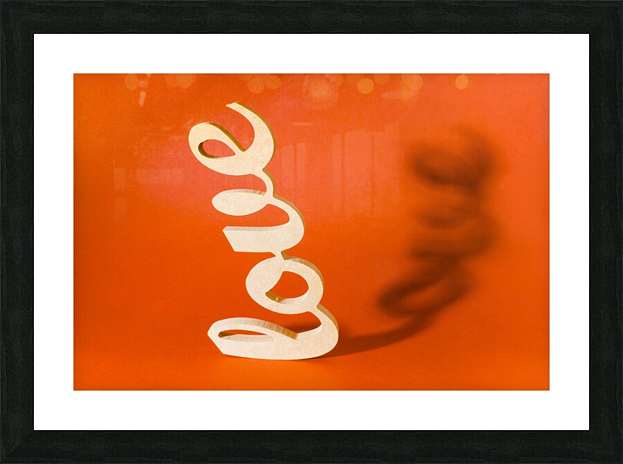 Typographic love decor  Picture Frame print