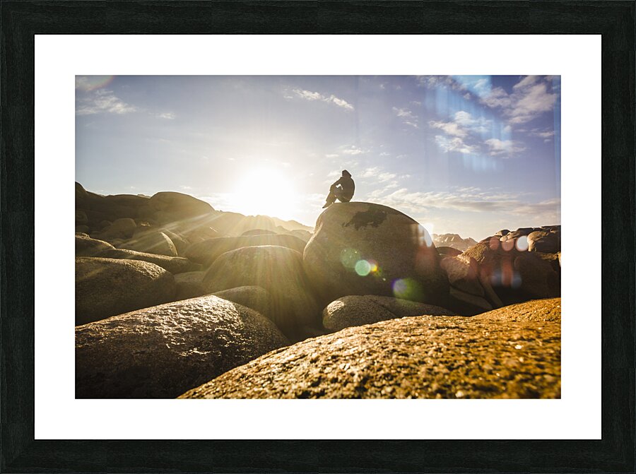 Granville Harbour reflections Picture Frame print