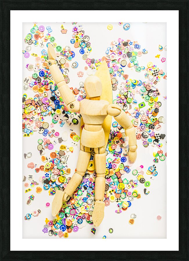 Sticker surf Picture Frame print