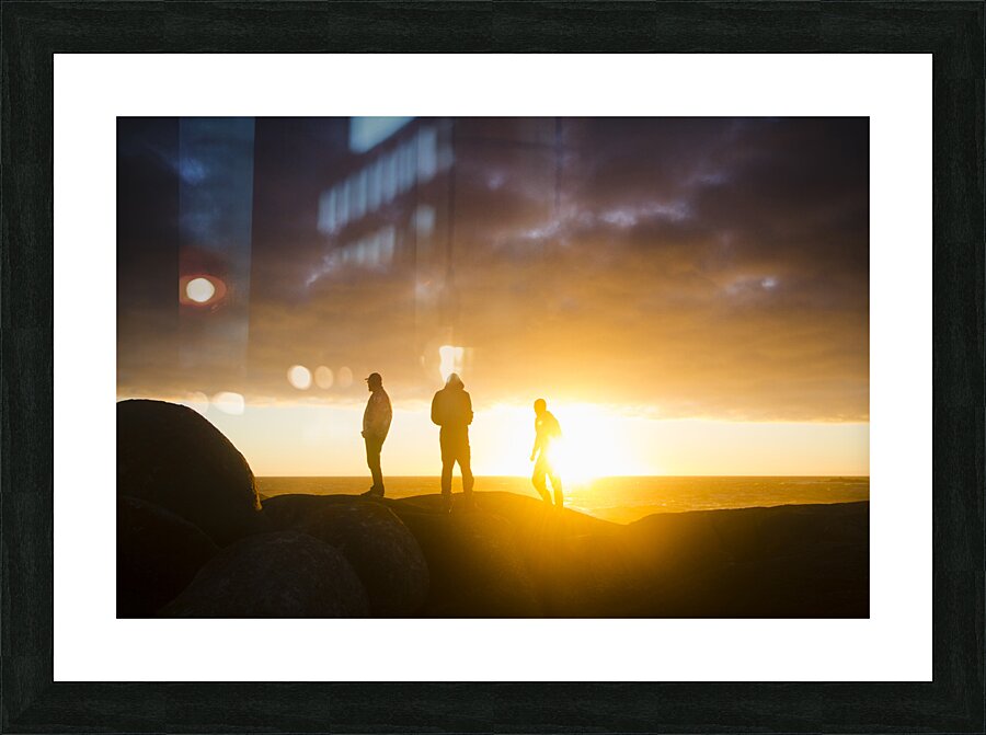 Late afternoon ocean sunset Picture Frame print