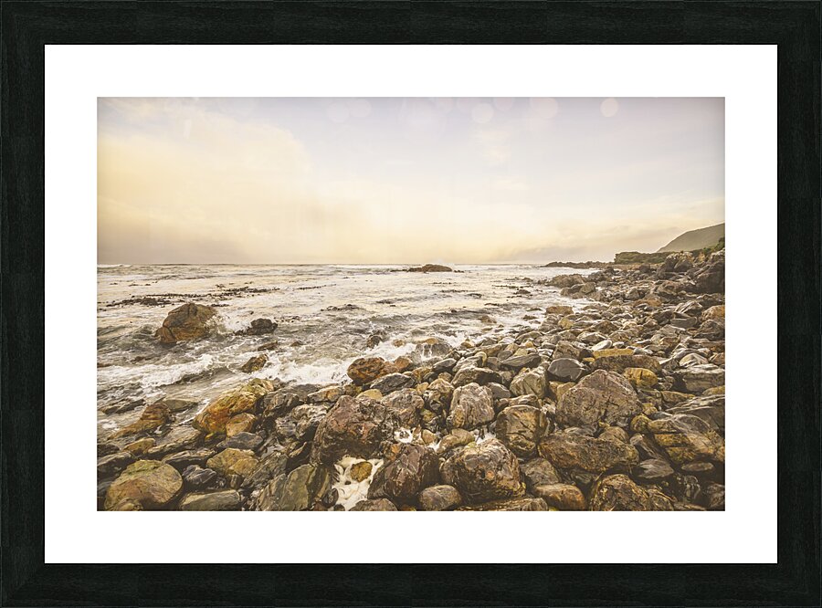 Pastel sea landscape Picture Frame print