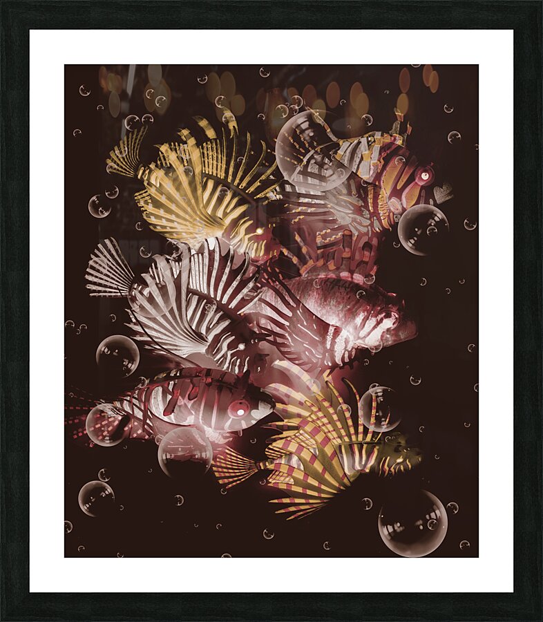 Exotic depths Picture Frame print