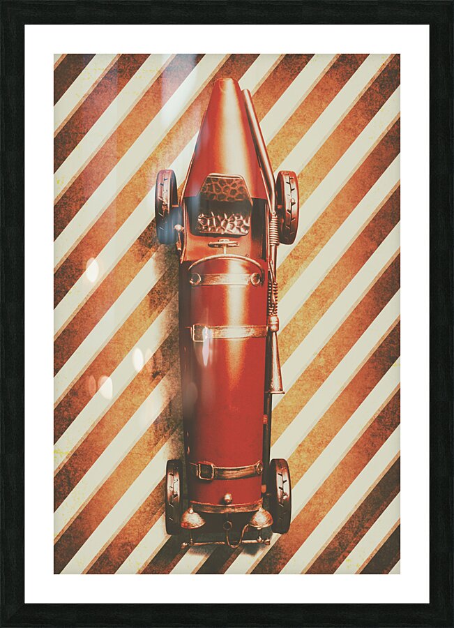 Race Stripes Picture Frame print